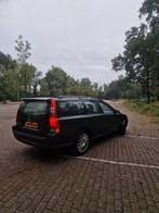 Volvo V70 2.4 140PK 2007 Zwart, Auto's, Voorwielaandrijving, 1800 kg, Zwart, Zwart