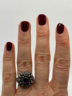 A318 Prachtige zilveren ring amethist maat 18,5, Sieraden, Tassen en Uiterlijk, Antieke sieraden, Ophalen of Verzenden, Zilver