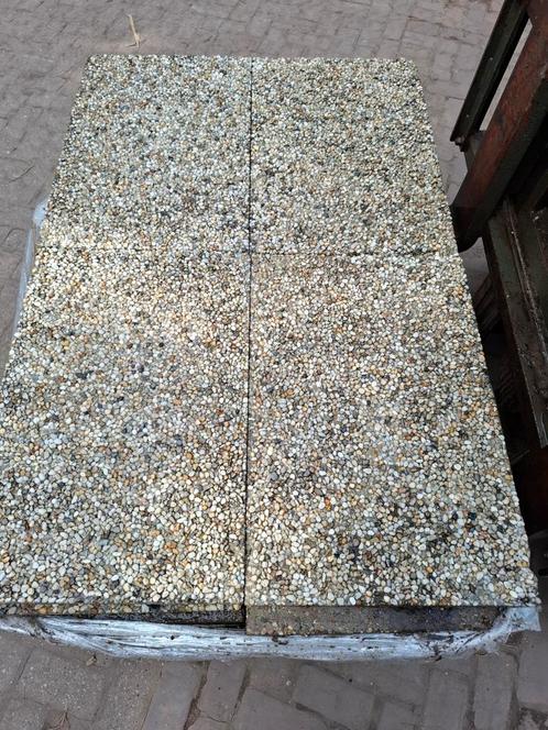 150m² grindtegel 40x60, gebruikt, op pallet, Tuin en Terras, Tegels en Klinkers, Gebruikt, Terrastegels, Beton, 10 m² of meer