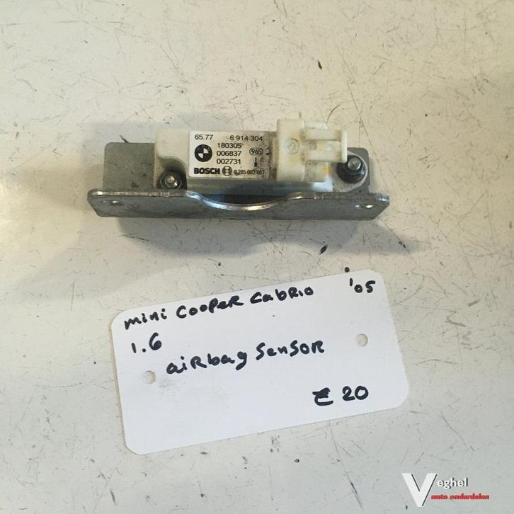 Mini Cooper Cabrio 1.6 2005  Airbag sensor 65.77 6 914 304, Auto-onderdelen, Elektronica en Kabels, Gebruikt, Ophalen of Verzenden