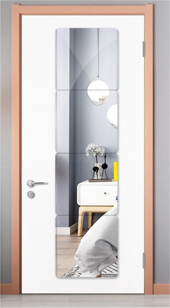 Plakspiegel Rechthoek 4 stuks - 20 x 20 cm - nieuw, Huis en Inrichting, Woonaccessoires | Spiegels, Nieuw, Minder dan 50 cm, Minder dan 100 cm