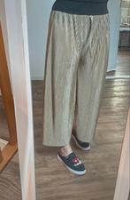 Glimmende oud roze/gouden broek, Ophalen of Verzenden, Zo goed als nieuw, Maat 38/40 (M), Roze