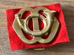 Garde Jagers, embleem & kraagspiegel, Ophalen of Verzenden, Landmacht, Nederland, Embleem of Badge