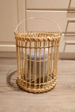 Grote bamboo windlicht lantaarn met kaars NIEUW, Huis en Inrichting, Woonaccessoires | Kandelaars en Kaarsen, Ophalen of Verzenden