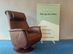 Sta op relax fauteuil Prominent Göteborg Als nieuw !, Ophalen of Verzenden, Zo goed als nieuw, Leer, 50 tot 75 cm