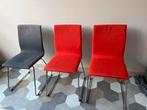 6 Eettafelstoelen - Set van 2 kleuren elke kleur 3 stuks, Huis en Inrichting, Stoelen, Ophalen, Gebruikt, Overige kleuren, Metaal