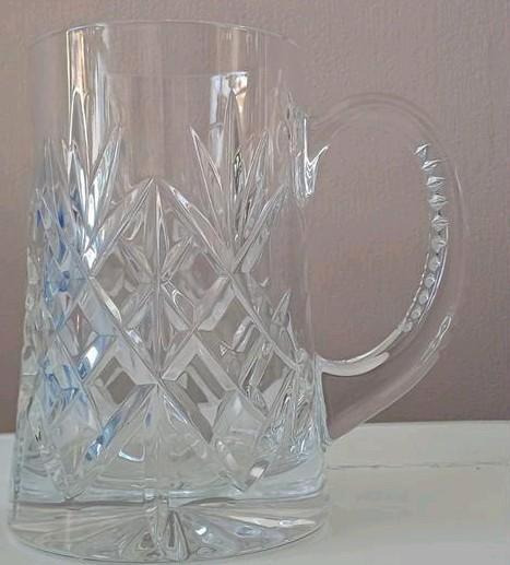 kristallen vintage grote bierpul 500cl., Antiek en Kunst, Antiek | Glas en Kristal, Ophalen of Verzenden