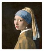 Schilderij - Meisje met parel - Vermeer, Huis en Inrichting, Woonaccessoires | Schilderijen, Tekeningen en Foto's, Ophalen, 50 tot 75 cm