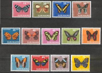 Suriname Luchtpost nr. 47-59 Vlinders 1972 postfris beschikbaar voor biedingen