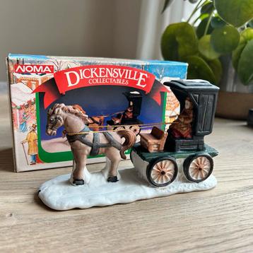 Dickensville Collectibles - Paard en Koets beschikbaar voor biedingen