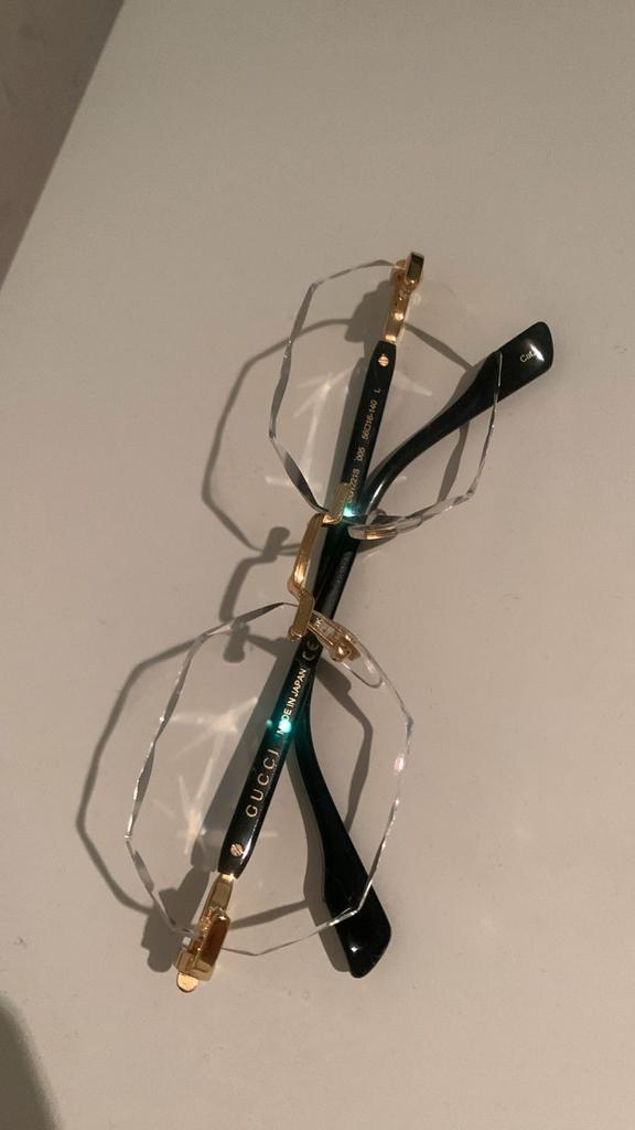 Gucci Eyewear, Sieraden, Tassen en Uiterlijk, Zonnebrillen en Brillen | Dames, Zo goed als nieuw, Bril, Overige merken, Zwart