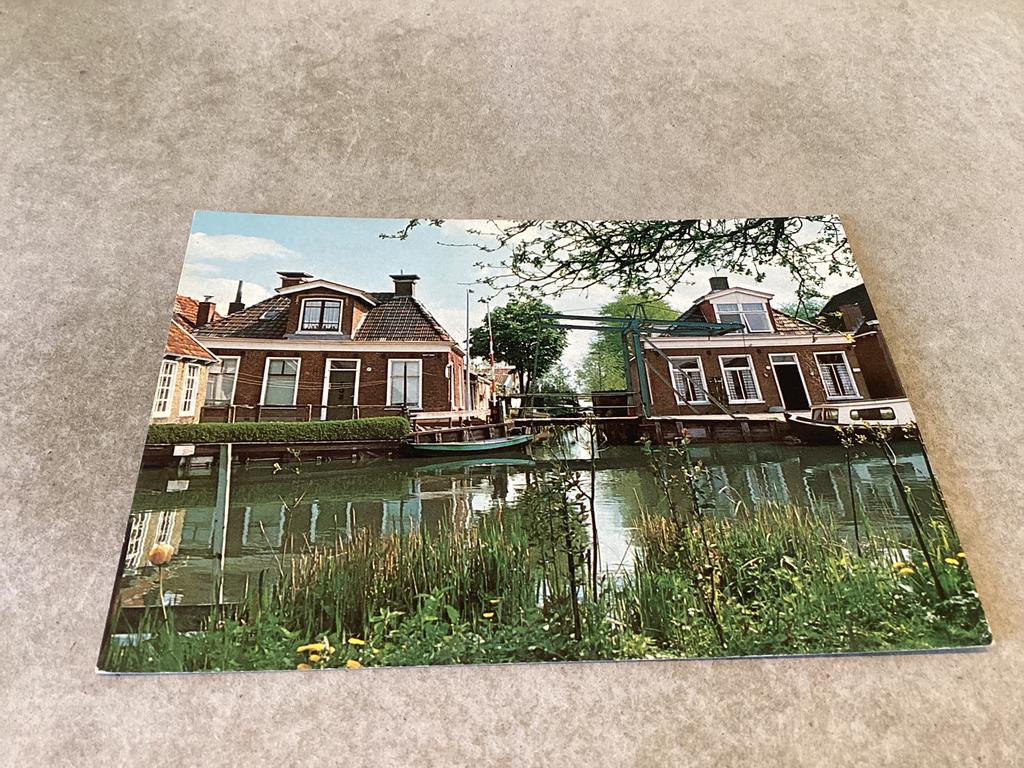 Warga.       Klapbrug Hilleburen, Verzamelen, Ansichtkaarten | Nederland, Ophalen of Verzenden, Friesland