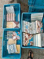 37 Portugese Vloertegels - Keramiek, Vintage, Tuin en Terras, Gebruikt, Keramiek, Klinkers, Ophalen of Verzenden