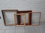 4 HOUTEN SCHILDERIJ LIJSTEN, Huis en Inrichting, Woonaccessoires | Lijsten, Ophalen, 50 tot 75 cm, Zo goed als nieuw, 50 tot 75 cm