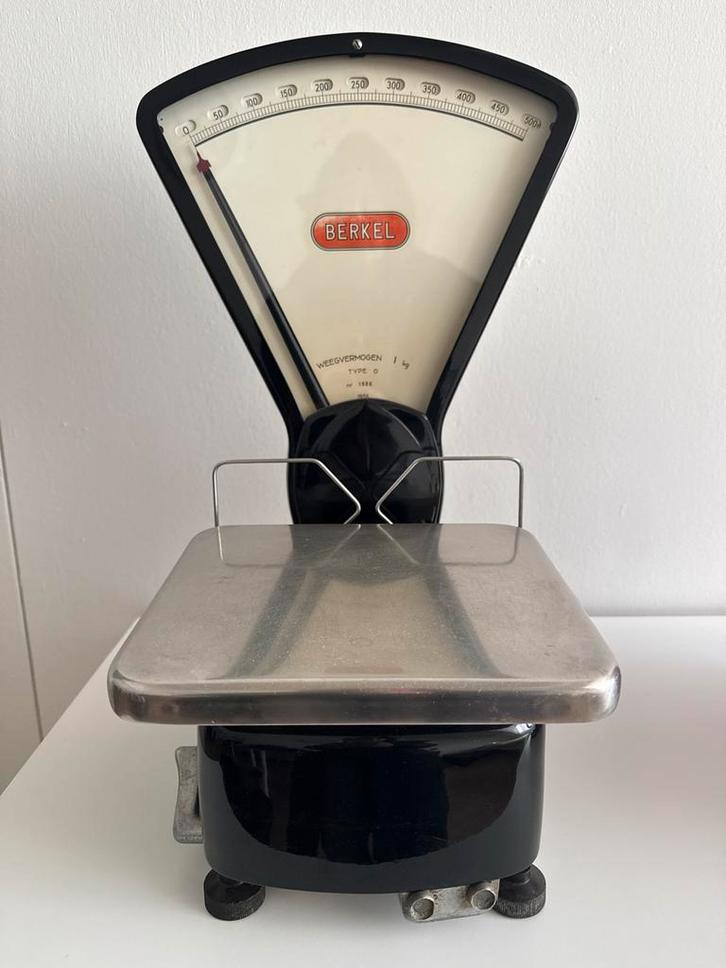 Berkel Weegschaal Zwart - Perfecte Staat!, Antiek en Kunst, Antiek | Keukenbenodigdheden, Ophalen of Verzenden