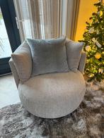 Claudi sierkussen 50x50 lichtgrijs vachtmotief, Huis en Inrichting, Woonaccessoires | Kussens, Ophalen of Verzenden, Gebruikt