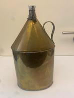 Antieke Trench Art 1918 Koperen Kan met Porseleinen Stop, Ophalen of Verzenden, Koper