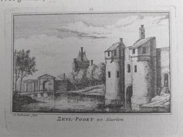 62 / Zeyl Poort te Haarlem Gravure 18e eeuw A. Rademaker beschikbaar voor biedingen