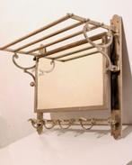 Jugendstil kapstok met spiegel, Huis en Inrichting, Gebruikt, -, -, Metaal