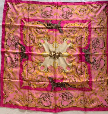 Versace originele zijden Sjaal roze