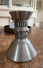 Noorse tinnen kandelaar, Ophalen of Verzenden, Zo goed als nieuw, Overige materialen, Minder dan 25 cm