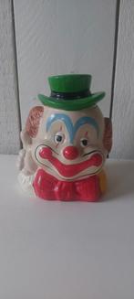 Vintage spaarpot clown moneybank clowntje circus pipo, Ophalen of Verzenden, Metaal of Blik, Overige thema's