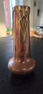 Art Nouveau kopeten vaasje , ca.18 cm hoog, Antiek en Kunst, Ophalen of Verzenden