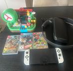 Nintendo Switch Oled met spellen en accessoires, Switch OLED, Met games, Met 2 controllers, Ophalen of Verzenden