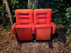 Bioscoopstoelen, Ophalen, Gebruikt, Stof, Rood