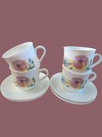 Arcopal France Provincial Kop en Schotels - 4 stuks, Huis en Inrichting, Keuken | Servies, Ophalen of Verzenden, Overige stijlen