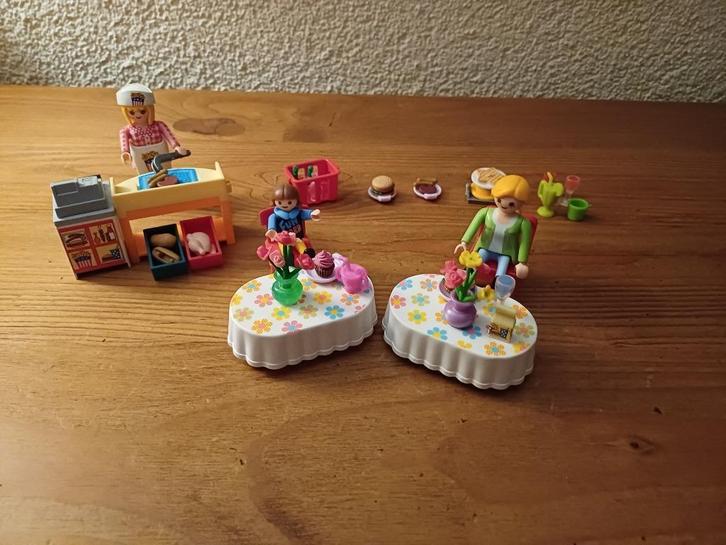 Playmobil snackbar/fast food restaurant, Kinderen en Baby's, Speelgoed | Playmobil, Zo goed als nieuw, Los playmobil, Ophalen of Verzenden