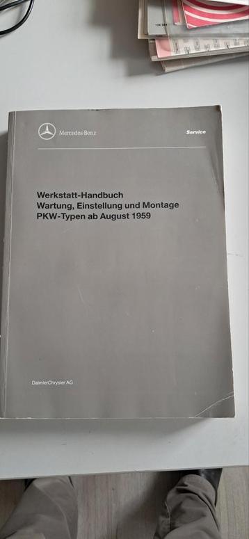 Mercedes Werkstatt-Handbuch 1959 beschikbaar voor biedingen