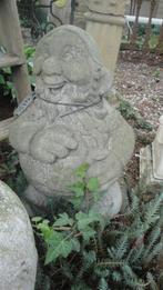 2 verschillende kabouters en paddestoel, Ophalen, Nieuw, Beton, Tuinkabouter