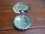 Vintage verzilverd kaviaar schaaltje, schelp, Ophalen of Verzenden