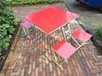 Camping picknicktafel inklapbaar. Stalen frame, Caravans en Kamperen, Gebruikt, Campingtafel