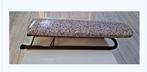 mouwplankje met metalen frame met bruin/wit hoes /50 x 11 cm, Witgoed en Apparatuur, Strijkijzers en Strijkplanken, Ophalen of Verzenden