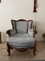Fauteuil, klassiek met een moderne twist, Huis en Inrichting, Fauteuils, Ophalen, Gebruikt, Minder dan 75 cm, Stof