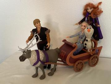 Disney Frozen Speelset Slee Anna, Elsa, Sven Kristoff & Olaf beschikbaar voor biedingen
