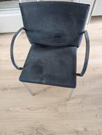 eetkamerstoel Leolux set van 6, Ophalen of Verzenden, Gebruikt, Blauw, Vijf, Zes of meer stoelen
