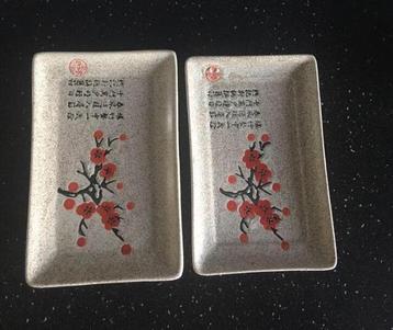 Chinese bordjes/schaaltjes met kersenbloesem