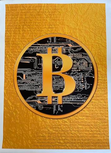 Bitcoin canvas doek beschikbaar voor biedingen