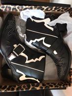 River island cowboy boots enkel laarzen mt 8 UK zwart wit, Verzenden, Zwart, Boots, Zo goed als nieuw