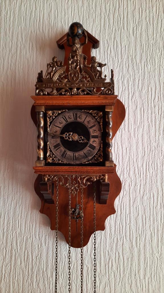 Zaanse Klok - Prachtige Wandklok, Antiek en Kunst, Antiek | Klokken, Ophalen of Verzenden