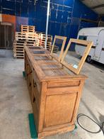 Antieke Glazenvitrine Winkelkast, Huis en Inrichting, Ophalen, Gebruikt, 100 tot 150 cm, 150 tot 200 cm