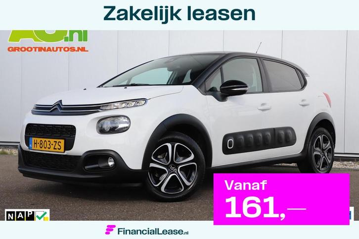 Citroen C3 1.2 PureTech S&S Feel Edition Carplay Android Nav, Auto's, Citroën, Bedrijf, Lease, Financial lease, C3, ABS, Airbags