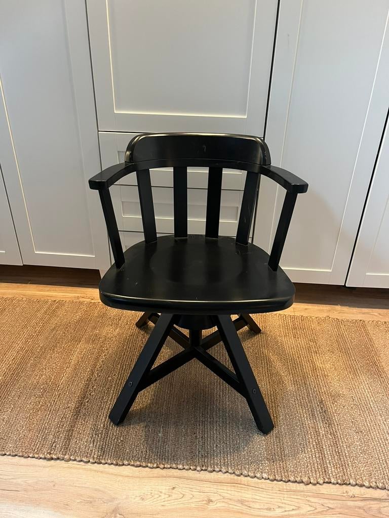 Houten draai stoel, Kinderen en Baby's, Kinderkamer | Tafels en Stoelen, Ophalen, Zo goed als nieuw, Stoel(en)