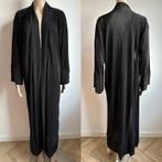 Abaya kaftan jurk vest zwart srass jas jasje S M kimono top, Zwart, Ophalen of Verzenden, Zo goed als nieuw, Maat 36 (S)