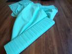 Rol stof in de kleur aqua, 145 breed, bijna volle rol!, Blauw, 120 cm of meer, Ophalen of Verzenden, Katoen