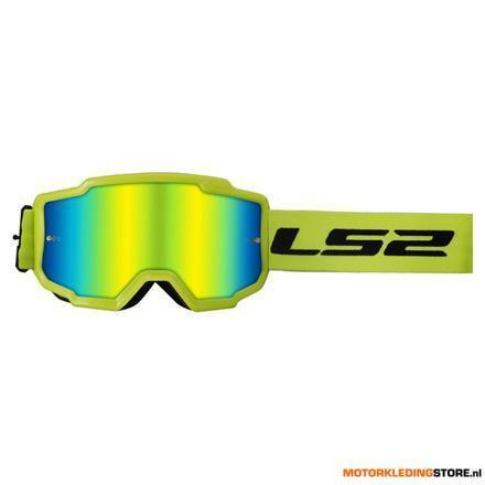 LS2 Charger Goggle, Fluor, Motoren, Kleding | Motorkleding, Nieuw met kaartje, Ophalen of Verzenden