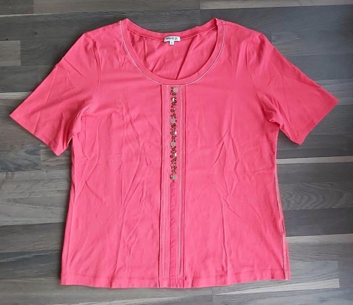 Mayerline, shirt met paillettenstreng, 44, NIEUW, Kleding | Dames, T-shirts, Nieuw, Maat 42/44 (L), Korte mouw, Ophalen of Verzenden